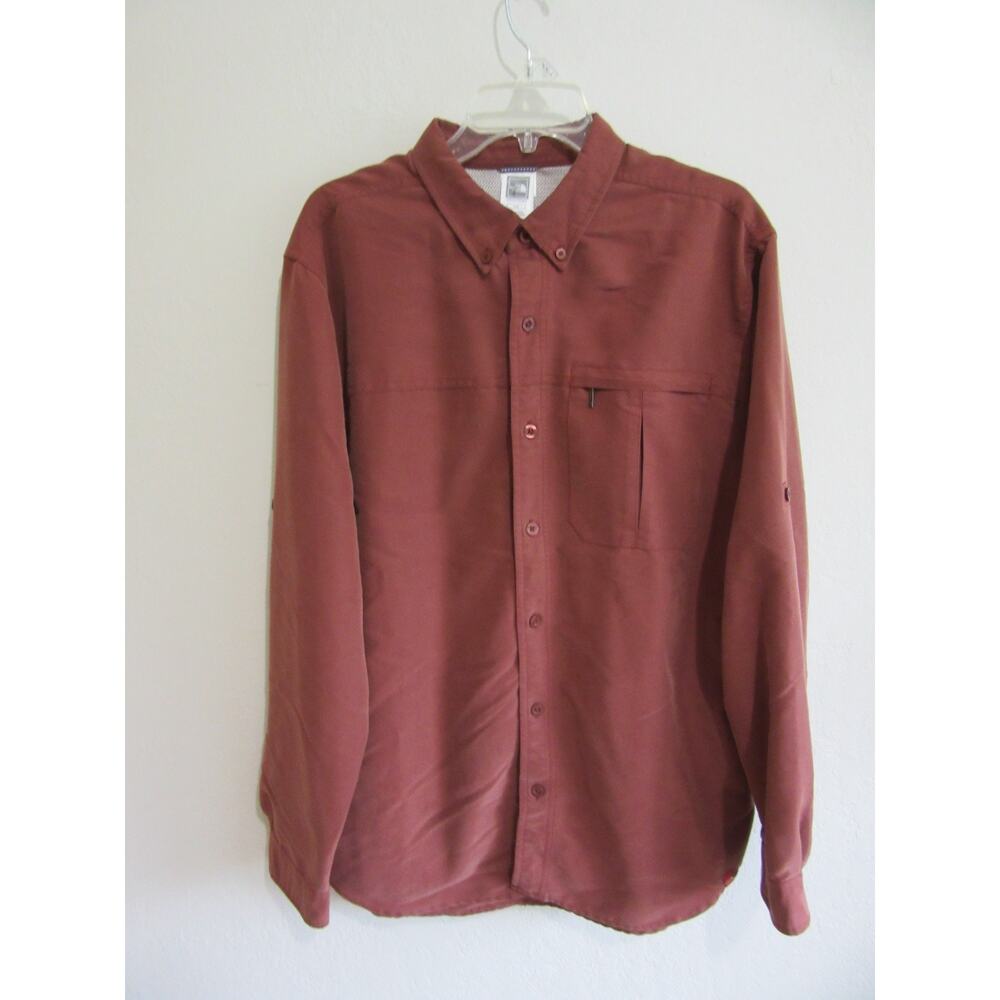 The North Face Rust Color Button Down L Long Slee… - image 1